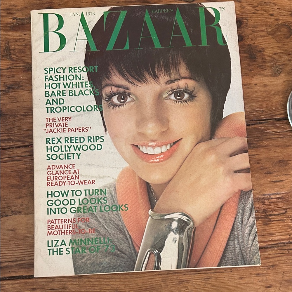 January 1973 Vintage Harper's Bazaar Magazine Liza Minnelli